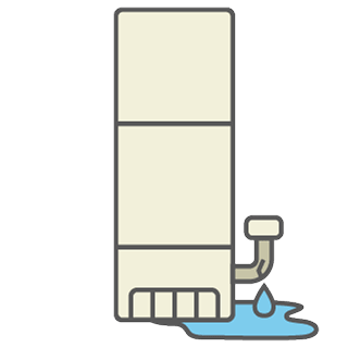 エコキュートの配管水漏れ